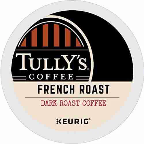 Tully's Coffee french roast coffee K-Cup coffee.