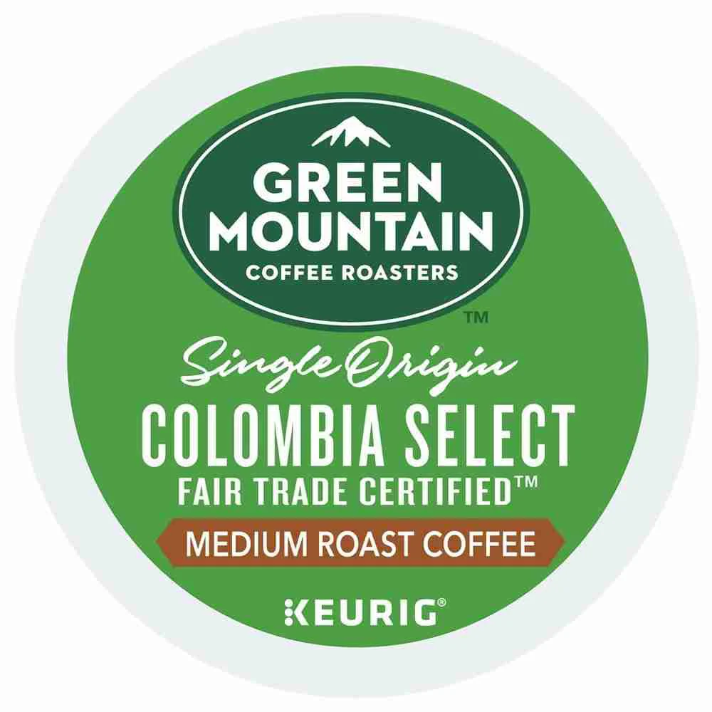 Green mountain Coffee roasters Colombia Select fair trade certified K-Cup