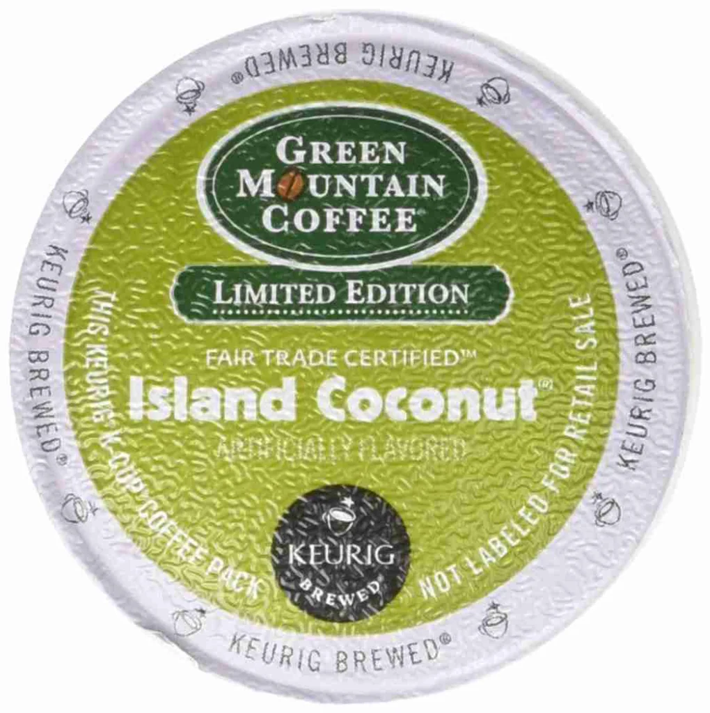 Limited edition island coconut K-Cup Coffee Pod