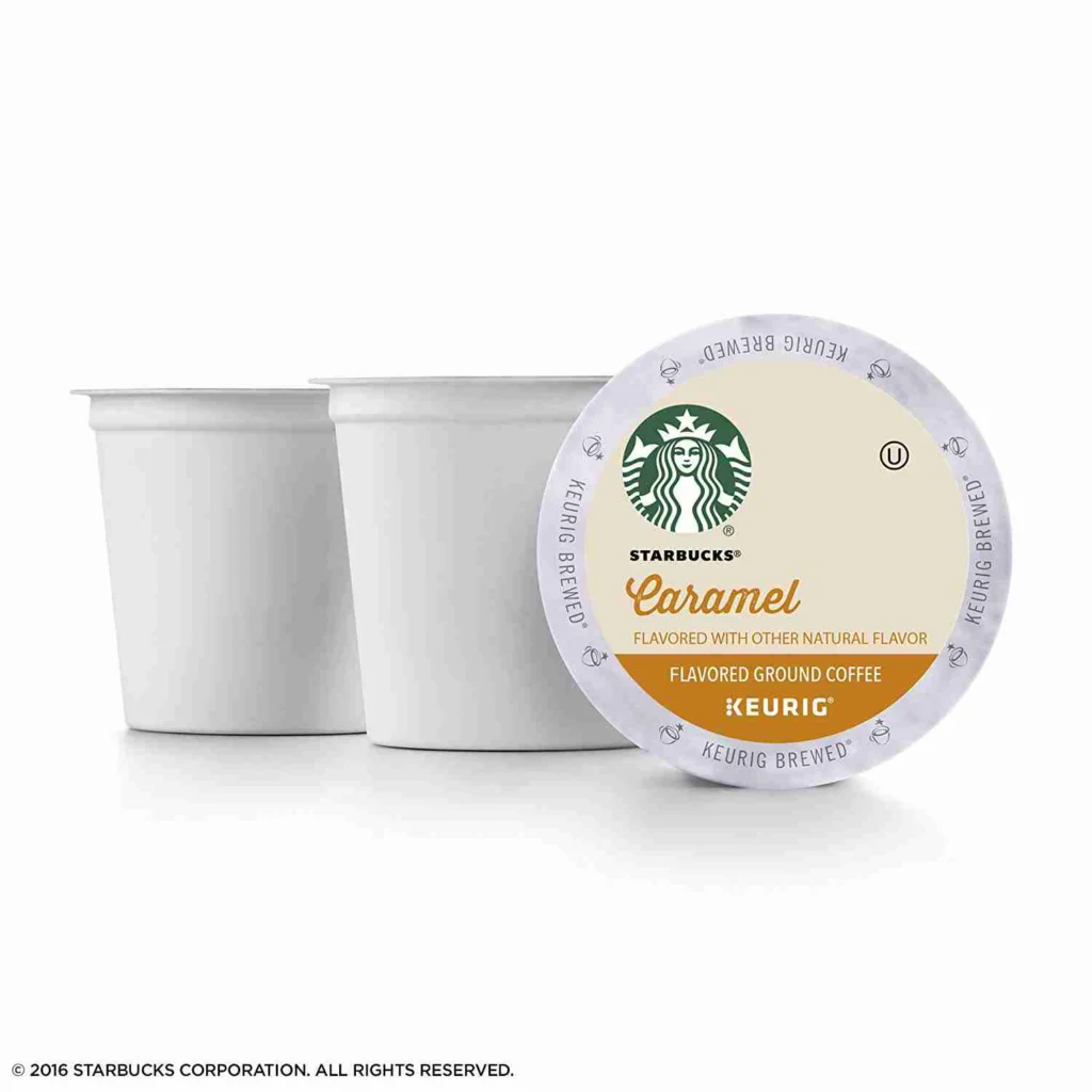 Starbucks caramel K-Cup flavored with other natural flavors