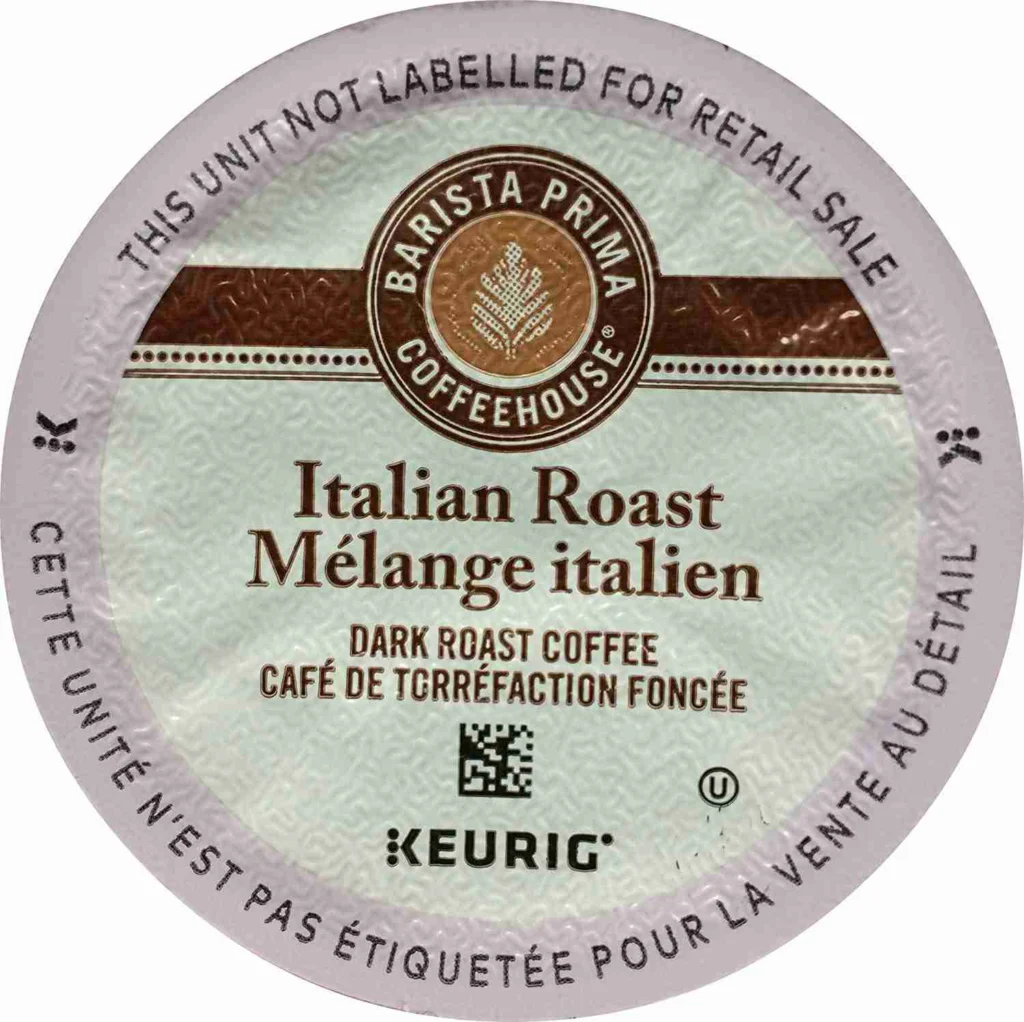 Barista Prima Coffeehouse Italian Roast Melange Italien K-Cup Coffee pod. 