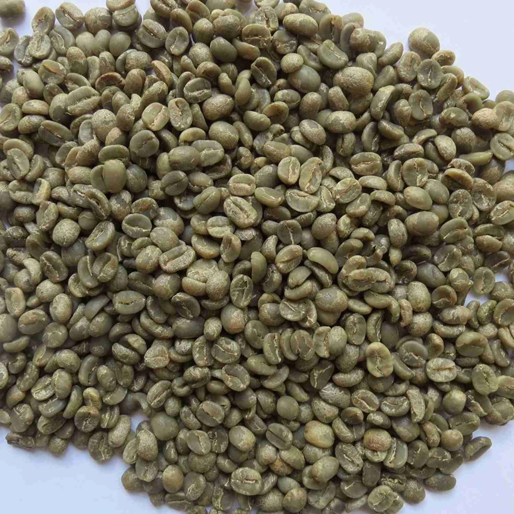 How to Roast Coffee Beans at Home 5 A pile of green coffee, ready to be roasted.