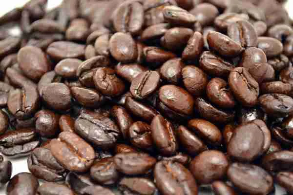 How to Roast Coffee Beans at Home 8 Medium-dark roast coffee beans with a slight sheen of oil.