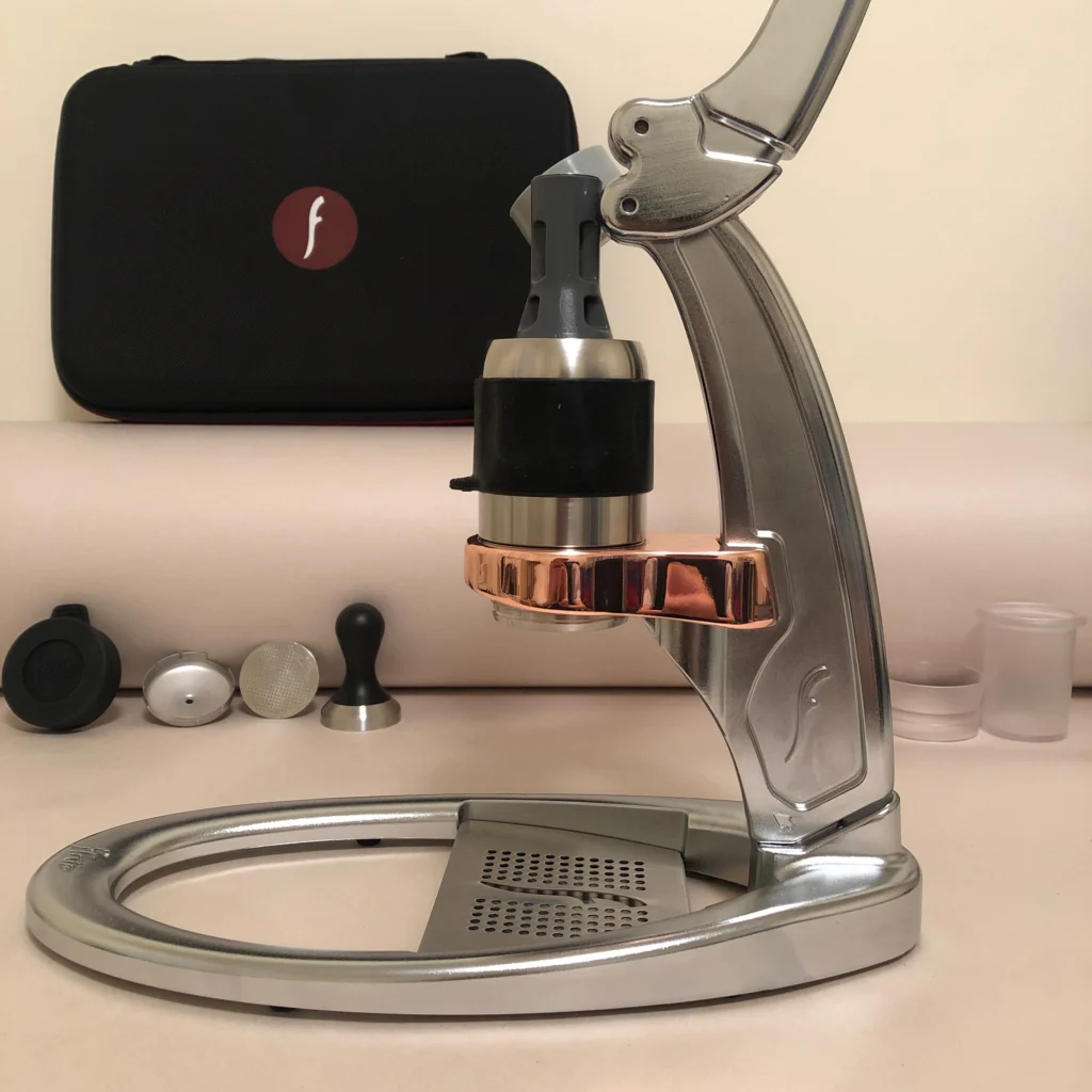 Flair Espresso Maker Review 6 Flair Signature PRO 2 espresso maker on a kitchen counter