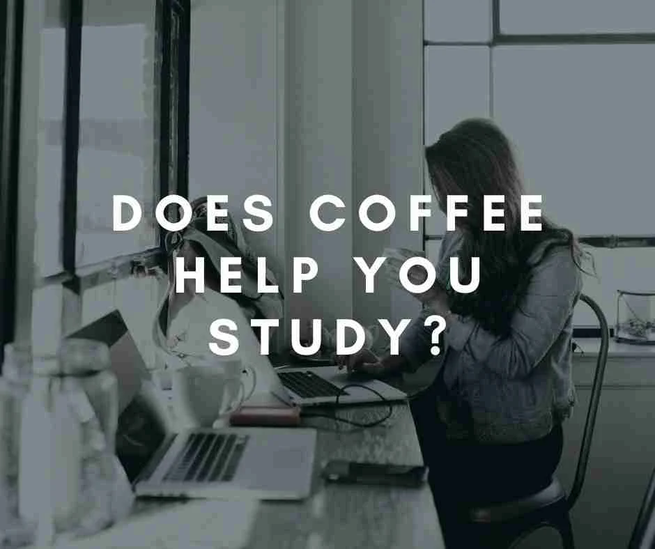 Does Coffee Help You Study? 6 Does coffee help you study? Student working at a laptop in a cafe